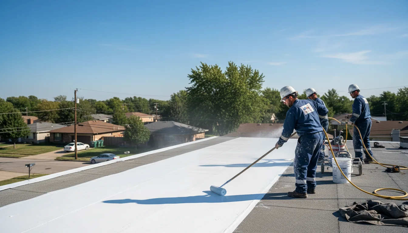 Commercial roof coating in Blue Rock, OH near me